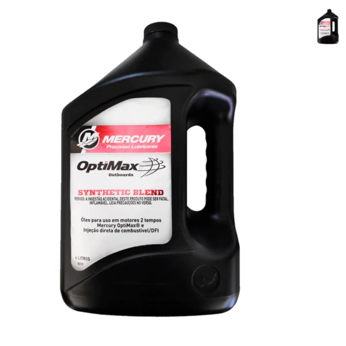Óleo Mercury OPTI MAX, 2 Tempos, 4 Litros, Synthetic Blend