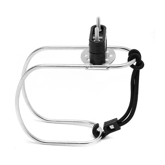 Suporte para Boia Salva-Vidas circular, em aço inox, para instalação/fixação em Guarda Mancebo, resistente.